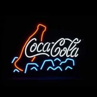 Coca Cola Ice Bier Bar Open Neonreclame