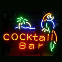 Cocktail Bar Parrot Bier Bar Open Neonreclame
