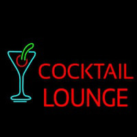 Cocktail Lounge With Martini Glass Neonreclame