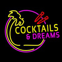 Cocktails and Dreams Bar Real Neon Glass Tube Neonreclame