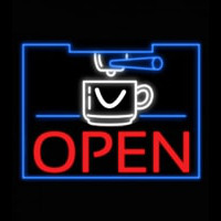 Coffee Cup Open Neonreclame