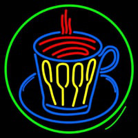 Coffee Glass With Spoon Neonreclame
