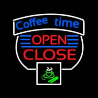 Coffee Time Open Close Neonreclame