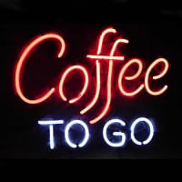 Coffee To Go Restaurant Sign Bier Bar Neonreclame