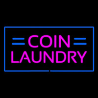 Coin Laundry With Blue Border Neonreclame