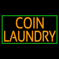 Coin Laundry With Green Border Neonreclame