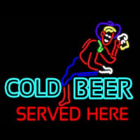 Cold Beer Served Here Real Neon Glass Tube Neonreclame