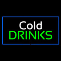 Cold Drinks Rectangle Blue Neonreclame