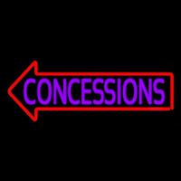 Concessions With Red Arrow Neonreclame