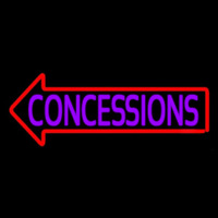 Concessions With Red Arrow Neonreclame