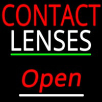 Contact Lenses Script2 Open Green Line Neonreclame