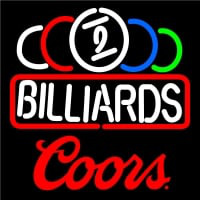 Coors Ball Billiard Te t Pool Neon Beer Sign Neonreclame