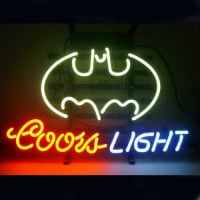 Coors Batman Bier Bar Open Neonreclame