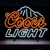 Coors Bier Bar Open Neonreclame