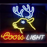 Coors Deer Bier Bar Open Neonreclame