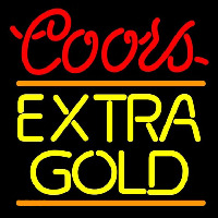 Coors E tra Gold Beer Sign Neonreclame