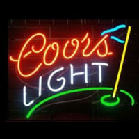 Coors Golf Bier Bar Open Neonreclame