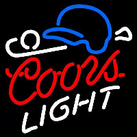 Coors Light Baseball Beer Sign Neonreclame