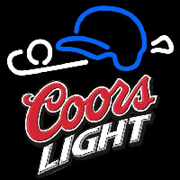 Coors Light Baseball Beer Sign Neonreclame