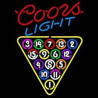 Coors Light Billard Pool Ball Neonreclame