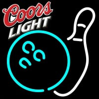 Coors Light Bowling Neon White Sign Neonreclame