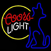 Coors Light Moon Coyote Neonreclame