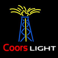Coors Light Oil Well Beer  Neonreclame