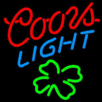Coors Light Shamrock Beer Sign Neonreclame