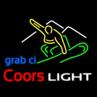 Coors Light Snowboarder Beer Neonreclame
