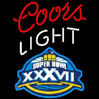 Coors Light Super Bowl X  vii Beer Sign Neonreclame