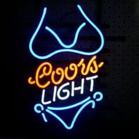 Coors Purple Bikini Neonreclame