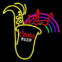 Coors Saxophone Neonreclame