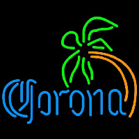 Corona Curved Palm Tree Beer Sign Neonreclame