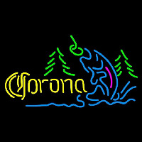 Corona Fishing Lake Beer Sign Neonreclame