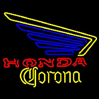 Corona Honda Motorcycles Left Wing Beer Sign Neonreclame