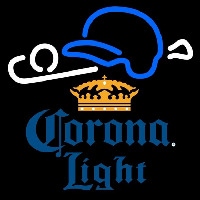 Corona Light Baseball Beer Sign Neonreclame