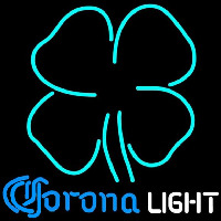 Corona Light Clover Beer Sign Neonreclame