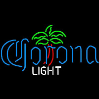 Corona Light Dominator Palm Tree Beer Sign Neonreclame