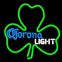 Corona Light Green Clover Beer Sign Neonreclame