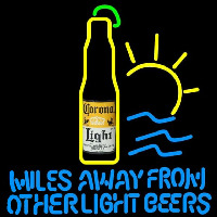 Corona Light Miles Away From Other Beers Beer Sign Neonreclame