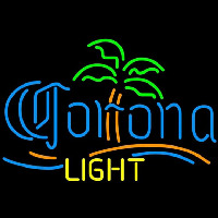Corona Light Palm Tree Beer Sign Neonreclame