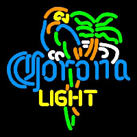 Corona Light Parrot Palm Tree Beer Sign Neonreclame