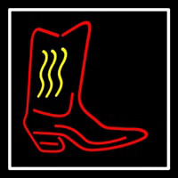 Cowboy Boot With Border Neonreclame