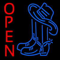 Cowboy Boots Open Neonreclame