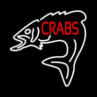 Crabs With Fish Logo Neonreclame