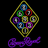 Crown Royal Ball Billiards Rack Pool Beer Sign Neonreclame