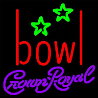 Crown Royal Bowling Alley Beer Sign Neonreclame