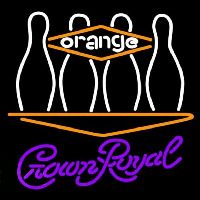 Crown Royal Bowling Orange Beer Sign Neonreclame