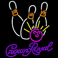 Crown Royal Bowling White Pink Beer Sign Neonreclame