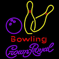 Crown Royal Bowling Yellow Beer Sign Neonreclame